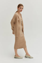 Jane Ribbed Sweater Dress Two-Piece Set