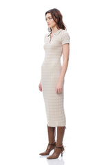 Primrose Polo Pointelle Midi Dress