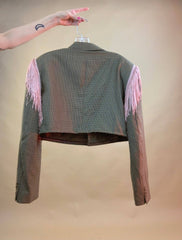 Shop Journal Vintage Fringe Frenzy Upcycled Blazer