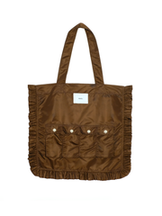 Thea Ruffle Nylon Tote