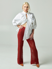 San Vicente Crochet Wide Leg Pants